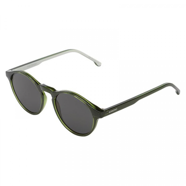 Komono Sunglasses Devon, Seaweed, smoke lenses lenses, side view